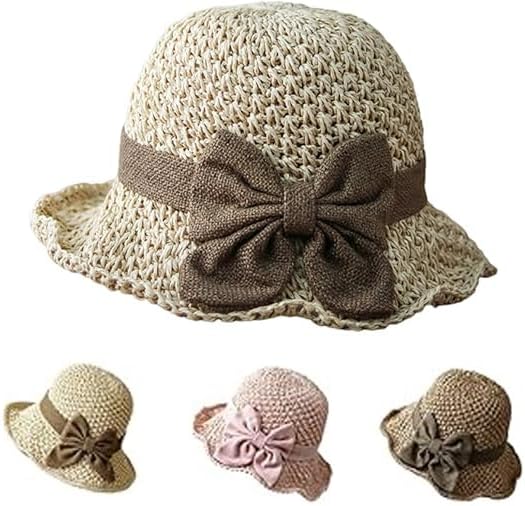 Elegant straw sun hat with bow - Image 2