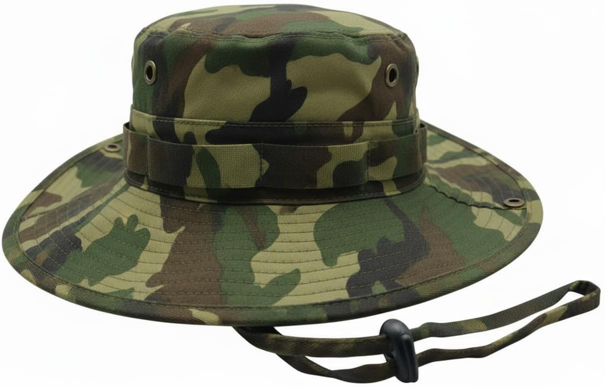 Cotton Boonie Hat UPF 50+ Adjustable Breathable Unisex