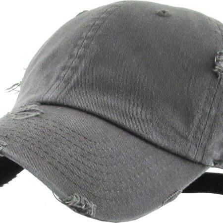 Vintage-style washed cotton baseball cap