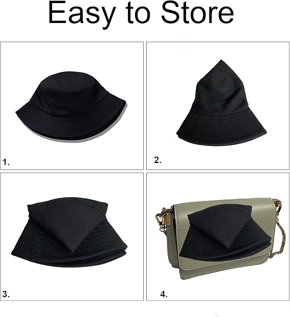 Cotton Bucket Sun Hat Unisex Beach Fishing - Image 2