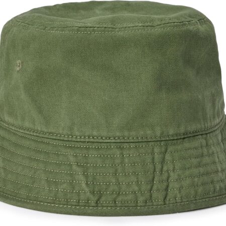 Washed cotton bucket hat