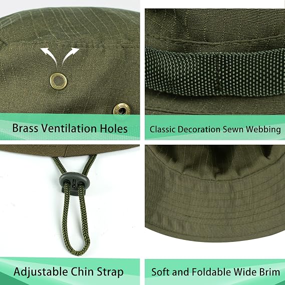 Boonie Hat UPF 50+ Wide Brim Bucket UV Protection Unisex - Image 2