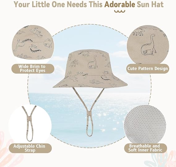Baby Bucket Hat UPF 50+ Wide Brim - Image 2
