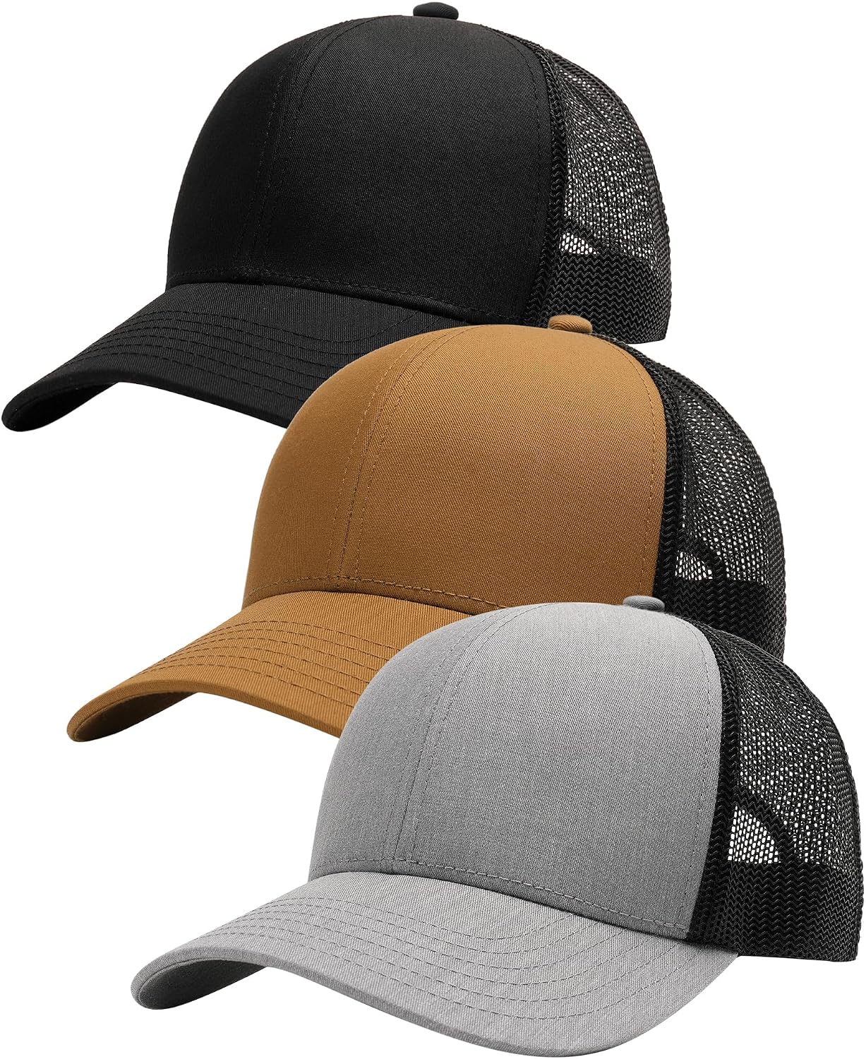 Structured mesh baseball cap